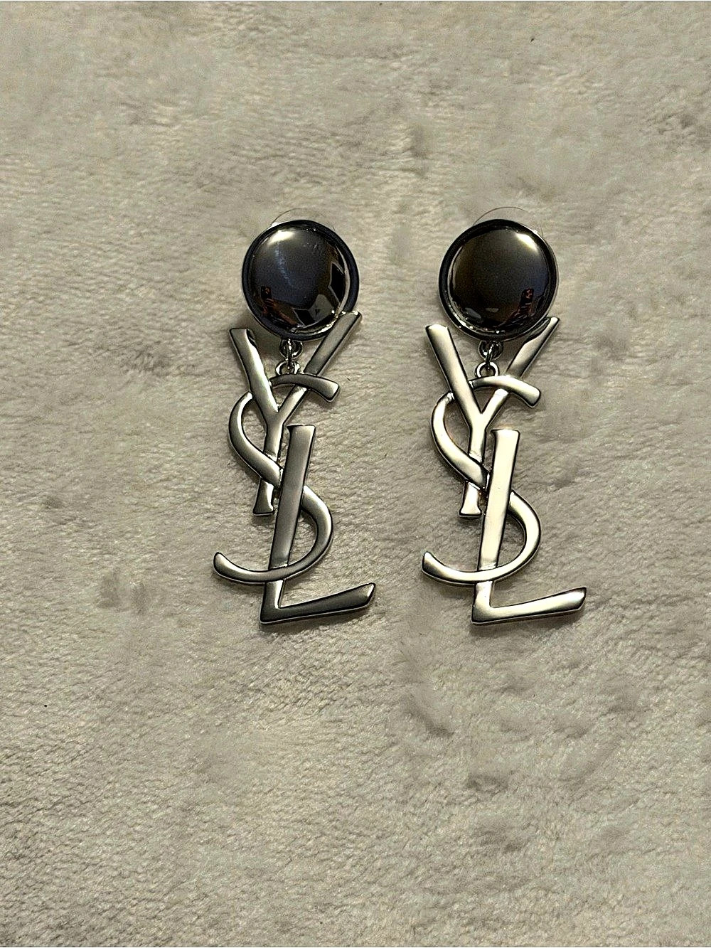 Silver Letter Dangling Drop Earrings New